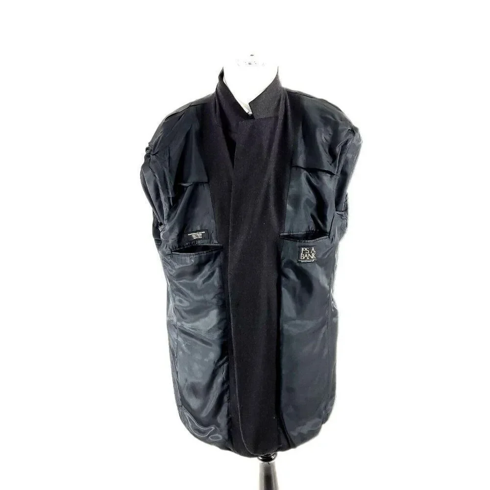 Jos A Bank Wool Cashmere 2‎ Button Blazer 46L Gray